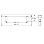 Ручки для мебели DR 10A /384 G2 ХРОМ